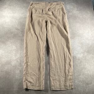 Women’s Tahari Blush Pink 100% Linen Preppy Casual 33” Waist